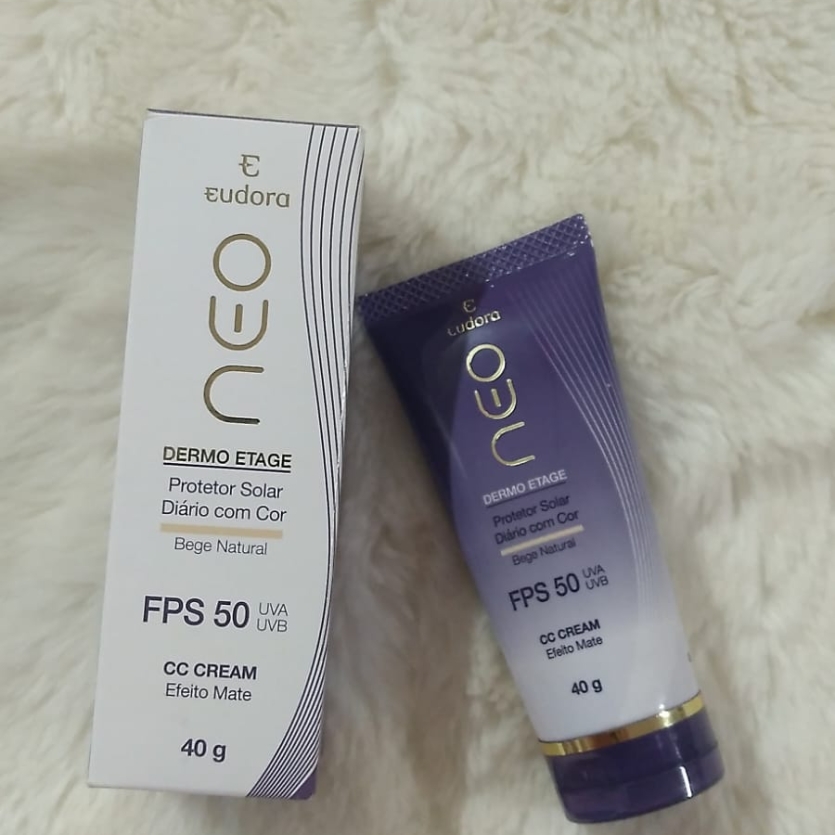 Protetor Solar Facial Neo Eudora FPS 50 – Bege Natural