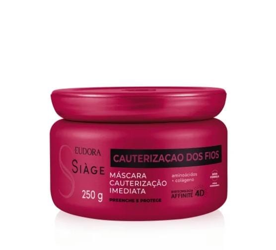Máscara Capilar Siàge Cauterização dos Fios Imediata